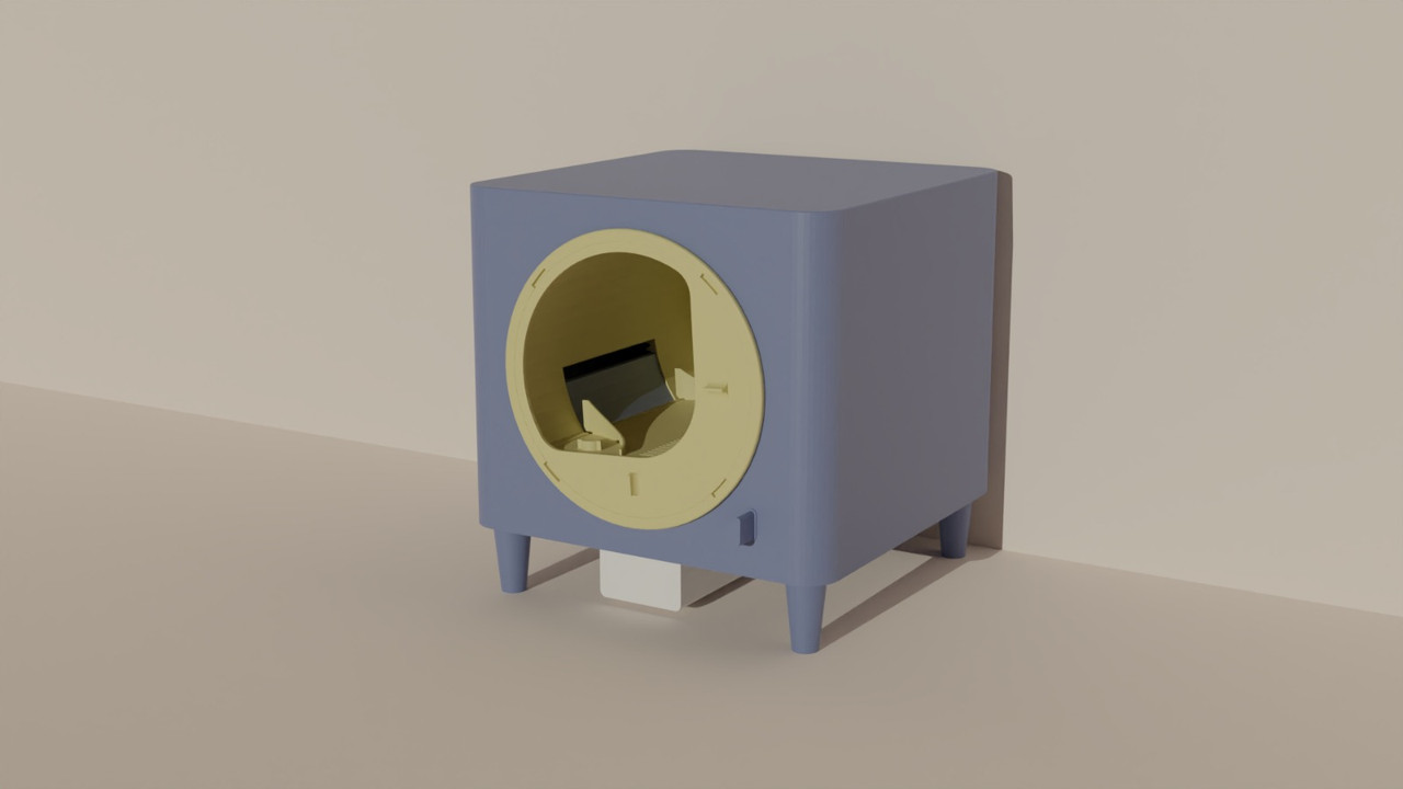 Automated Rotating Cat Litter Box